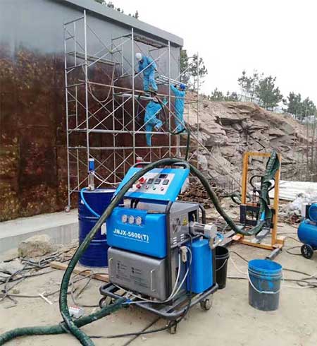 露天防水用什么材料好(图1) H5600T露天防水聚脲材料喷涂案例